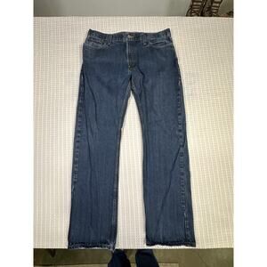 Levi’s 514 Slim Straight Jeans W36 L34 Dark Wash Classic Denim Casual Style Fit